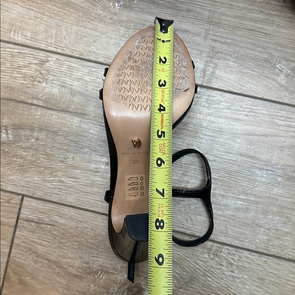 Vicenza Metallic Bow T-Strap Heels - Picture 10 of 13